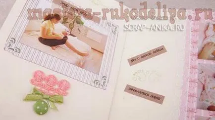 master-class pe scrapbooking baby-carte sau notebook-ul pentru înregistrări despre copil