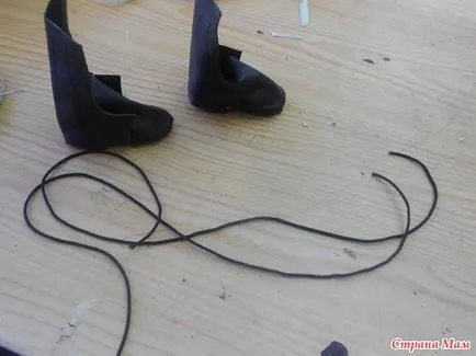 Master class - pantofi pentru păpuși cu modelul de construcție - jucării cu propriile lor mâini - acasă Mamele