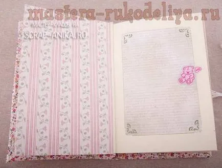 master-class pe scrapbooking baby-carte sau notebook-ul pentru înregistrări despre copil