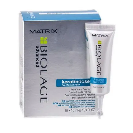 Matrix ampullák keratindoz vissza, 10x10 ml - Biolage keratindose- vásárlás a legjobb áron