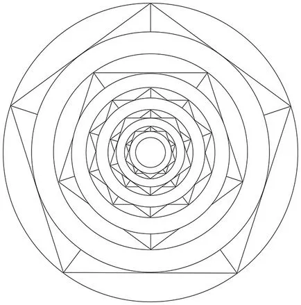 Meditáció egy mandala