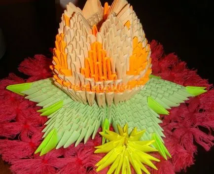 Модулна оригами цвете лотос
