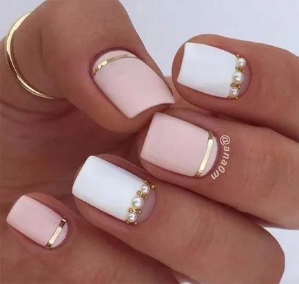 Модни Nails с ивици снимка, красив маникюр шарени идеи за нокти дизайн с райе