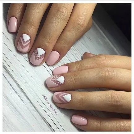 Модни Nails с ивици снимка, красив маникюр шарени идеи за нокти дизайн с райе