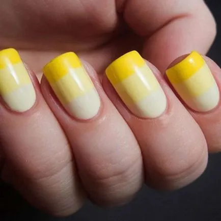 Модни Nails с ивици снимка, красив маникюр шарени идеи за нокти дизайн с райе