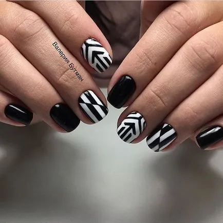 Fashion Nails csíkos fotó, szép manikűr csíkos ötletek köröm design csíkos