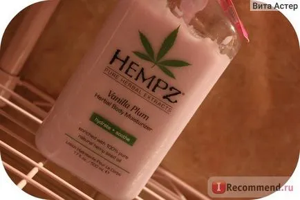 Body Milk Hempz vanília szilva növényi test hidratáló - «jó, hogy a krém, amely dicsérni