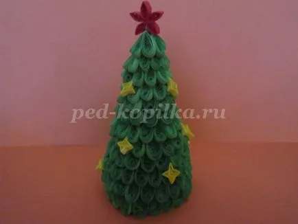 pom de Crăciun în vrac tehnici Quilling