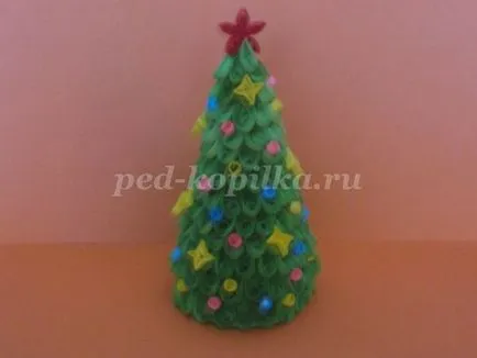 pom de Crăciun în vrac tehnici Quilling