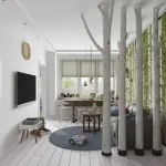 Design egy lakást a panel házban két szoba, három szobás Hruscsov