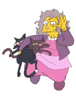 Karakterek - a többi karakter - Crazy Cat Lady - A Simpson család