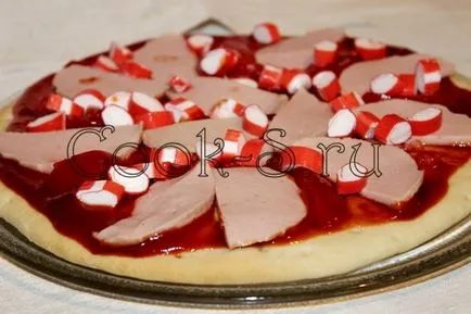 Pizza rák botok - egy lépésről lépésre recept fotók, különböző