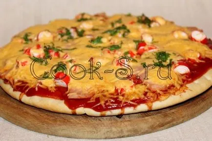 Pizza rák botok - egy lépésről lépésre recept fotók, különböző