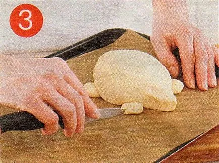 Plăcinte în cuptor cum să sculpteze prăjituri de aluat de drojdie sub formă de arici, iepuri și purcei