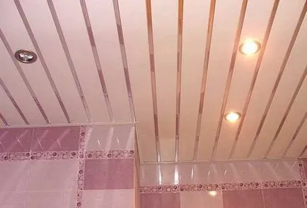 tavan fals în baie - instalare și asamblare