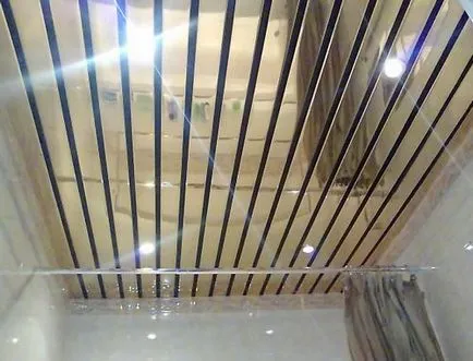 tavan fals în baie - instalare și asamblare
