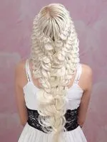 Hairstyle de flori de păr