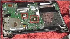 Szétszerelése laptop Asus k56cm, tisztító por és cseréje hővezető paszta