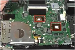 Szétszerelése laptop Asus k56cm, tisztító por és cseréje hővezető paszta