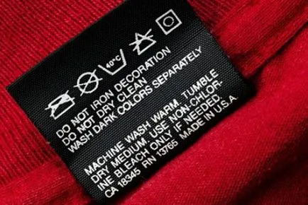 Decodarea și desemnarea de etichete majore privind îngrijirea de haine