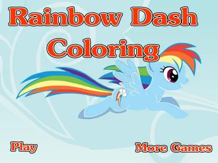 Színezés póni - print színező május Little Pony és játszani online ingyen
