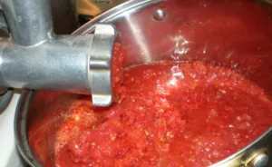 Rețete adzhika brută în timpul iernii, Ajica brut de tomate și piper, usturoi brut Ajica