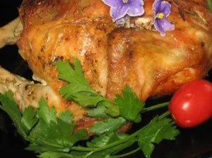 Recept „csirke zöldségekkel, sült a hüvely”