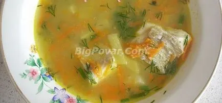 Hal leves tőkehal recept fotók, lépésről lépésre főzés