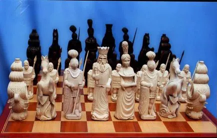 Издълбани шах ръчна изработка - 10 снимка - шах онлайн