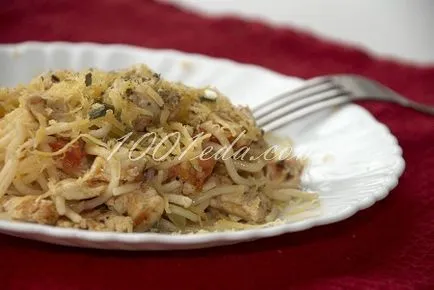 Recept spagetti csirkével - meleg ételekkel 1001 étel