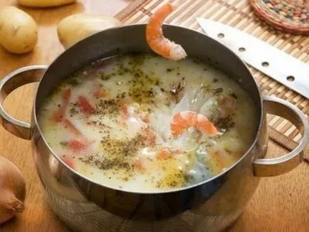 Supa Reteta cu supa topită și creveți