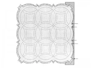 Coase model de mozaic copil pătură - Verigheta dublu