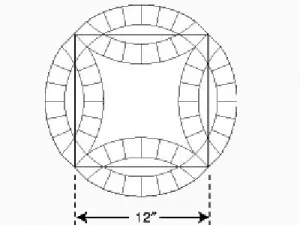 Coase model de mozaic copil pătură - Verigheta dublu