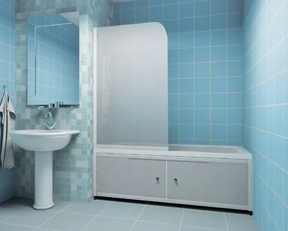 A képernyő a fürdőszoba eredeti ötletek megvalósításához saját kezét - egy könnyű dolog