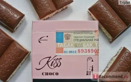 Țigările sărut Choco - «jubiliar - un sarut - într-o rochie neobișnuită, cu un gust neașteptat