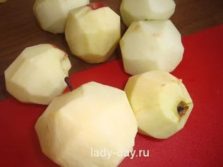 Ябълков пай с ябълки, класически, прости рецепти със снимки
