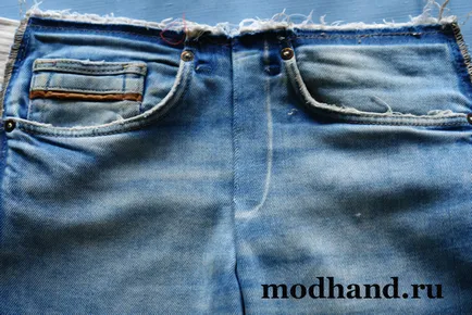 Jeans pentru copii slim fit, cu propriile lor mâini, lucrate manual la modă