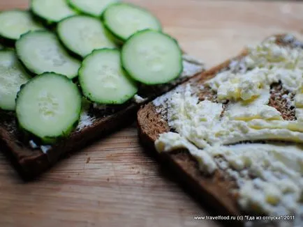 Alimente din Sandwich limba engleză otpuckaklassichesky cu castraveți (castravete tip sandwich)