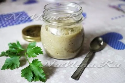 Sauce padlizsán fokhagymás recept fotó