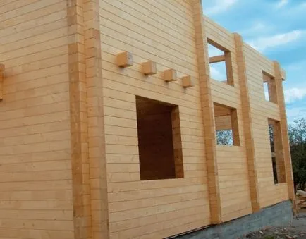 Építése házak furnérfa kulcsrakész technológia alapja, az ár