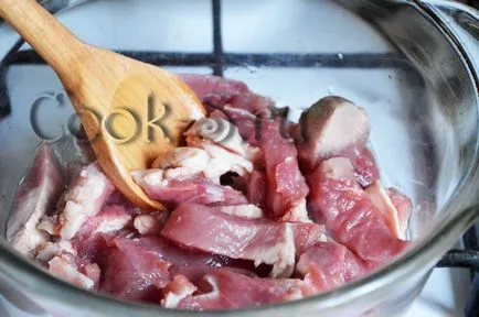 Carne de porc în muștar - un pas cu pas reteta cu fotografii, preparate din carne
