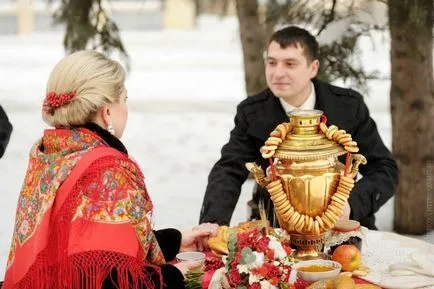 nunta românească în stil iarna