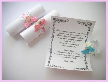 Invitatii de nunta - celebrare carte de vizită!