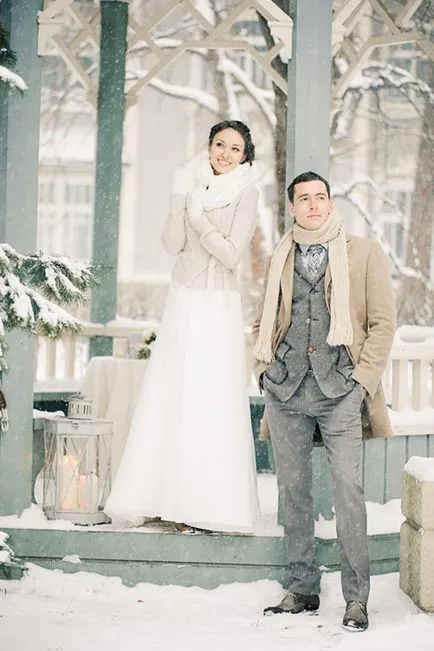 nunta românească în stil iarna