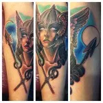 Tattoo Valkyrie érték, és a fénykép miniatűr