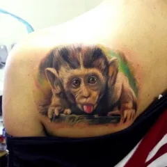 Monkey Tattoo - valoare desene sau modele tatuaj și fotografii