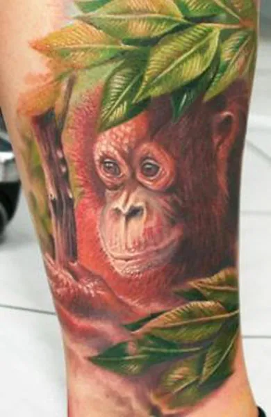 Monkey Tattoo - valoare desene sau modele tatuaj și fotografii