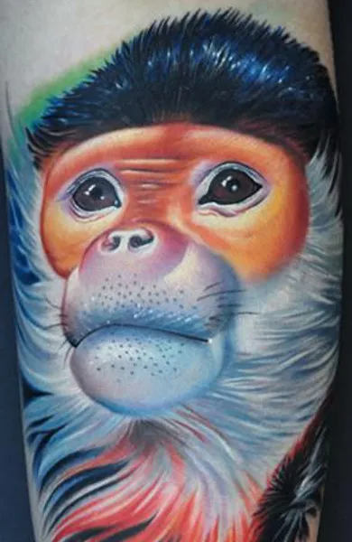 Monkey Tattoo - valoare desene sau modele tatuaj și fotografii