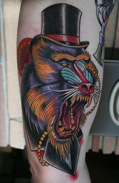 Monkey Tattoo - valoare desene sau modele tatuaj și fotografii