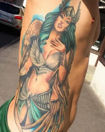 Tatuaj valoare tatuaj Valkyrie, 33 fotografii, schițe